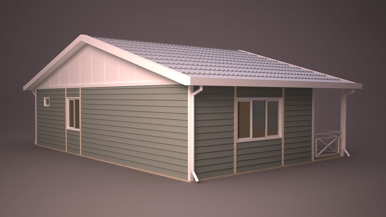 HOME COLLECTION 4 house with roof 3D model_65