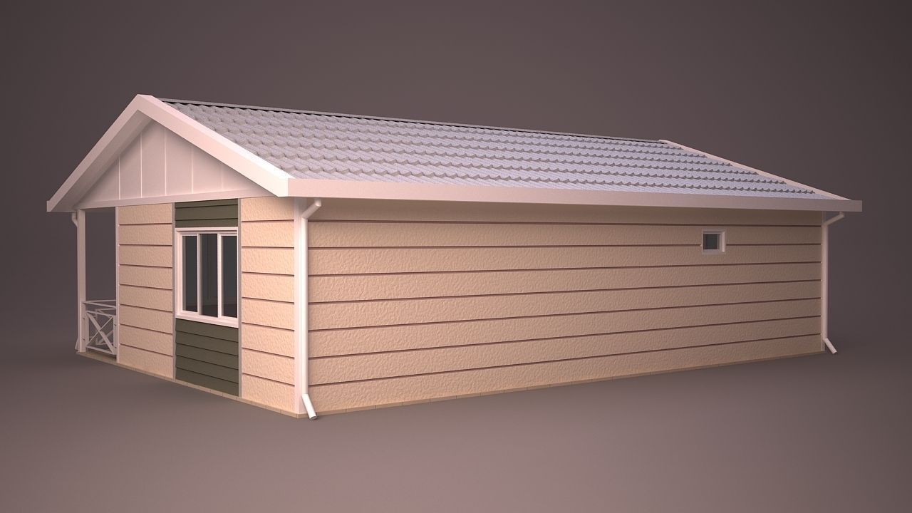 HOME COLLECTION 4 house with roof 3D model_58