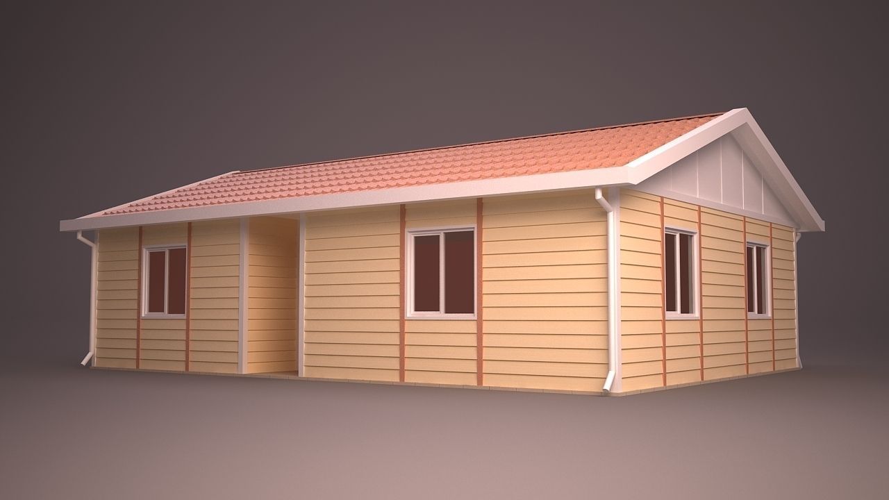 HOME COLLECTION 4 house with roof 3D model_27