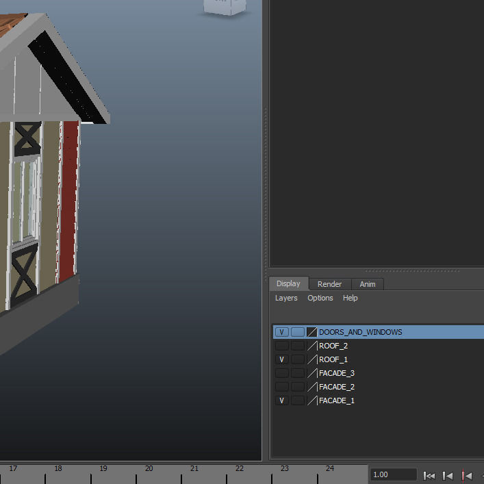 HOME COLLECTION 4 house with roof 3D model_6