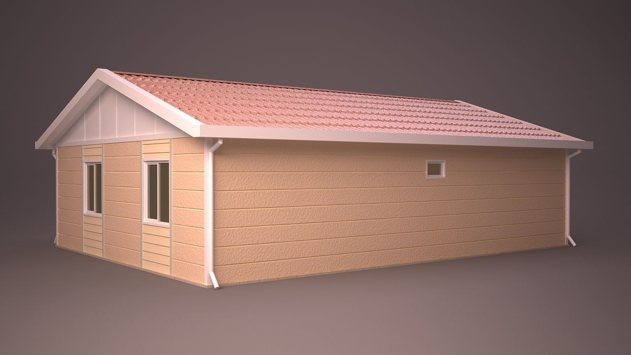 HOME COLLECTION 4 house with roof 3D model_10