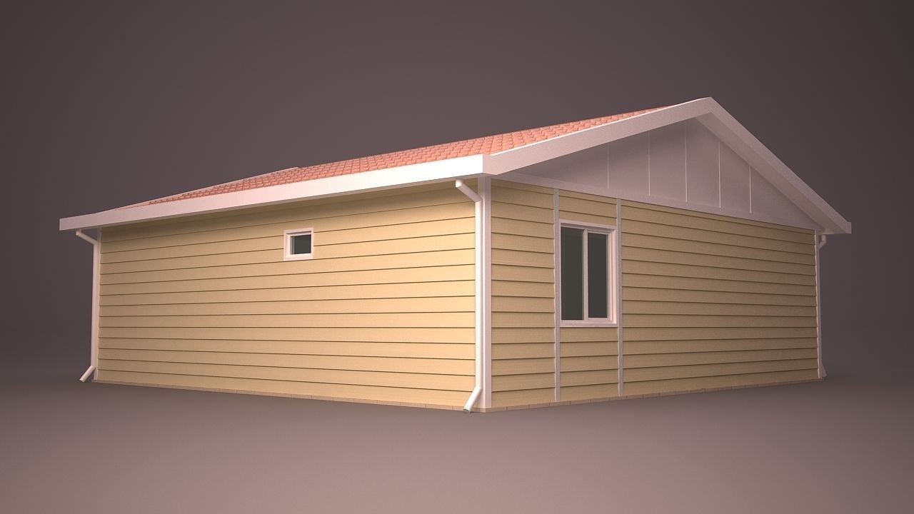 HOME COLLECTION 4 house with roof 3D model_23