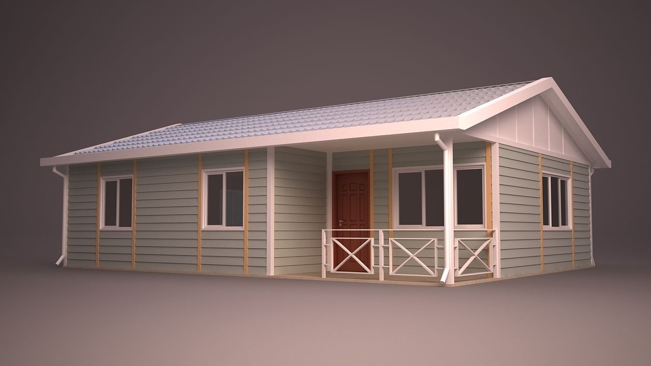 HOME COLLECTION 4 house with roof 3D model_54