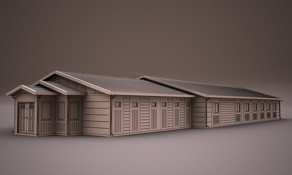PREFABRICATED BUILDING COLLECTION 3D model_17