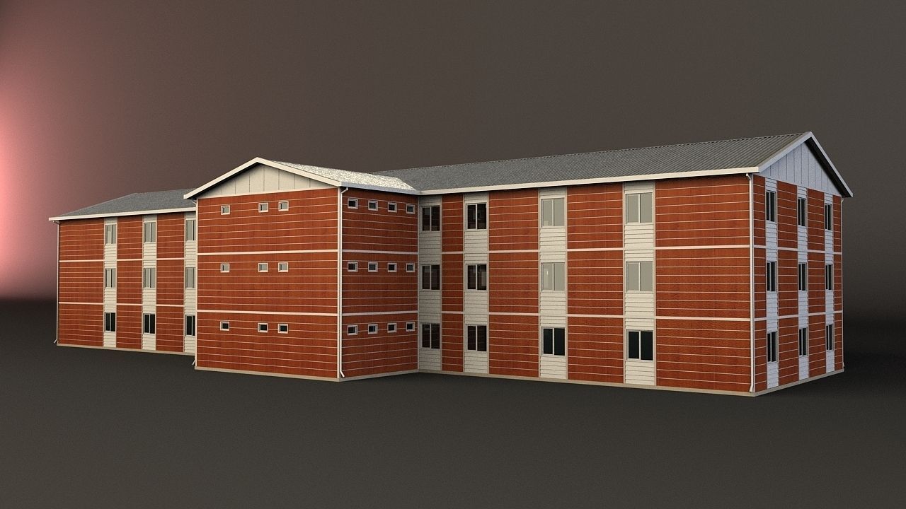 PREFABRICATED BUILDING COLLECTION 3D model_4