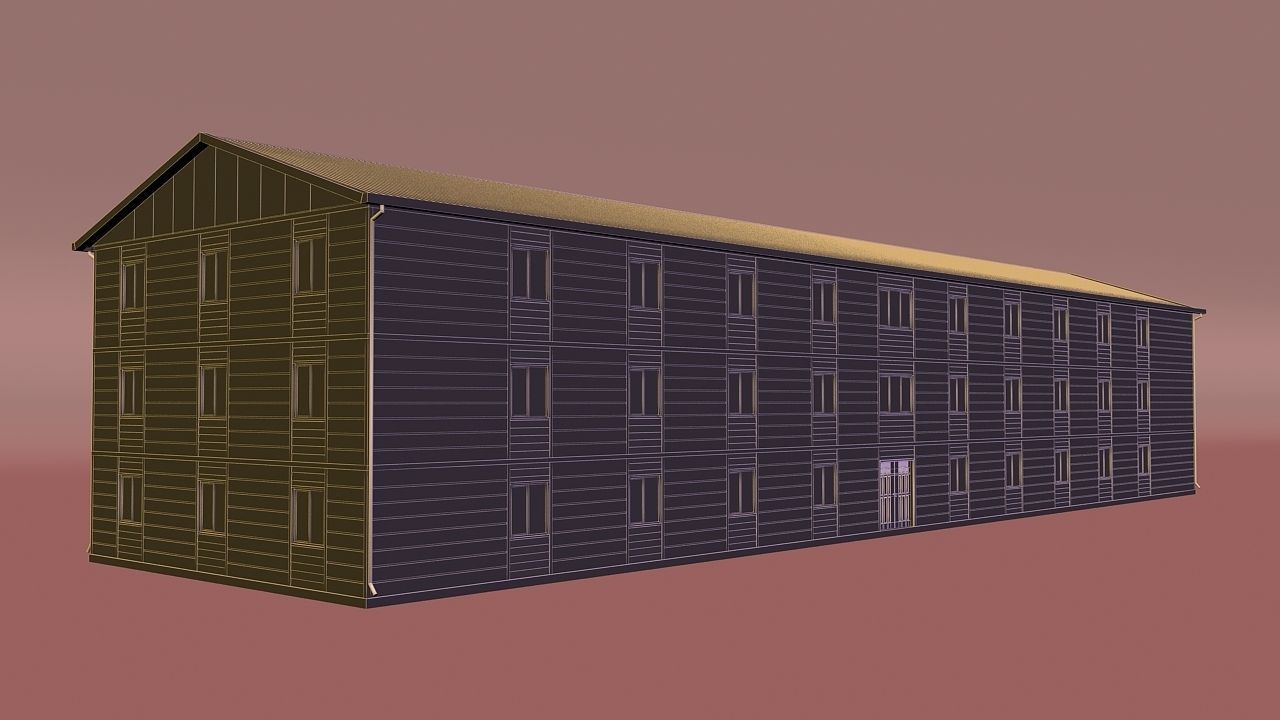 PREFABRICATED BUILDING COLLECTION 3D model_35