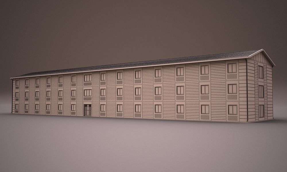 PREFABRICATED BUILDING COLLECTION 3D model_13