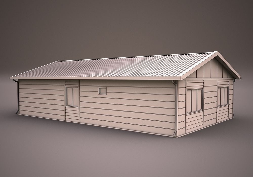 PREFABRICATED BUILDING COLLECTION 3D model_11