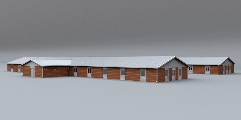 PREFABRICATED BUILDING COLLECTION 3D model_36