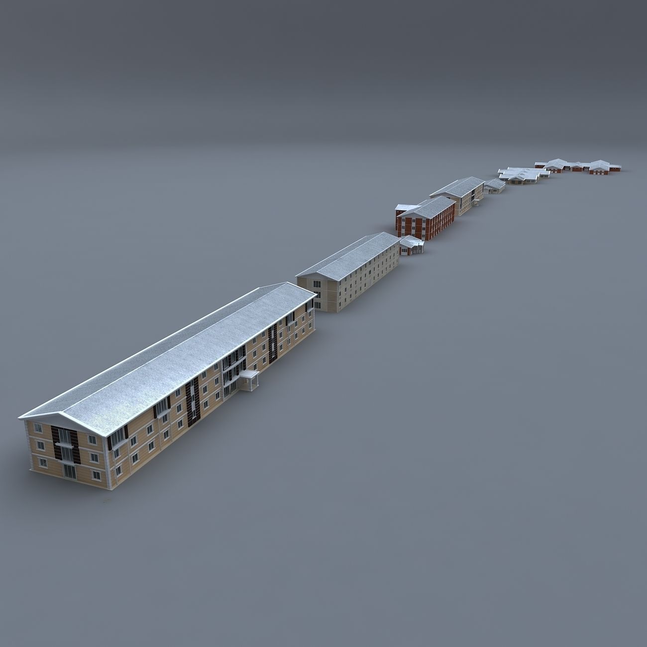PREFABRICATED BUILDING COLLECTION 3D model_31