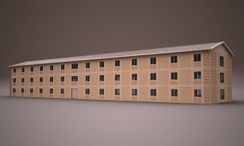 PREFABRICATED BUILDING COLLECTION 3D model_10