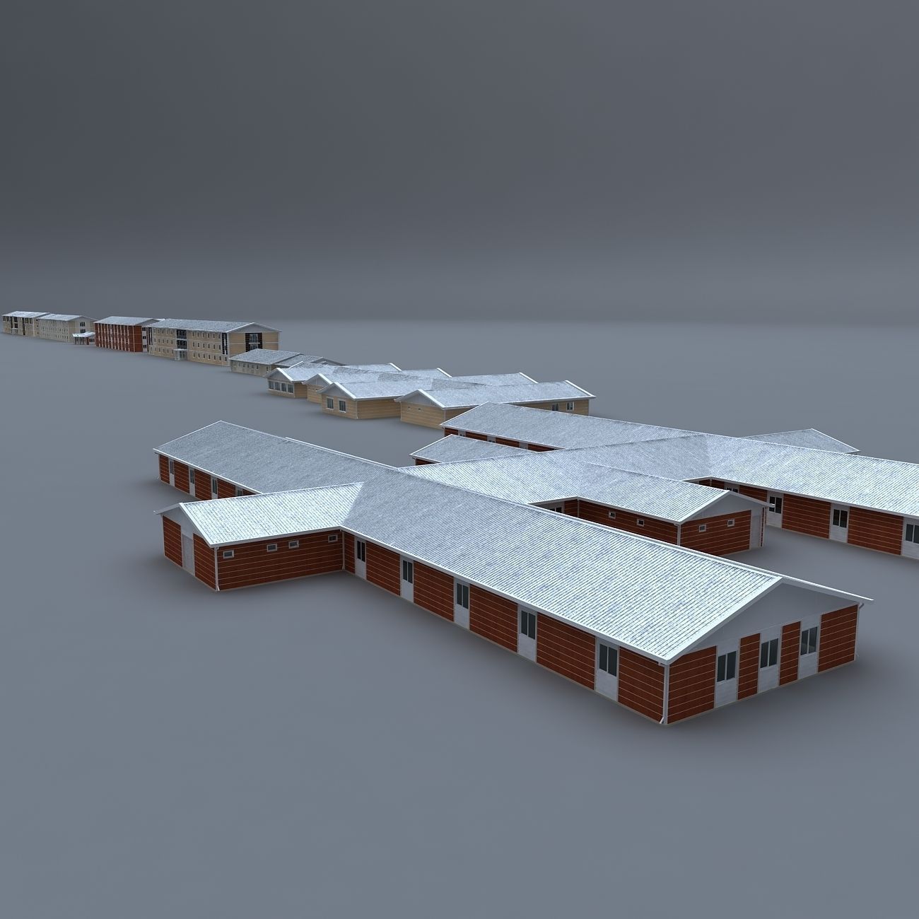 PREFABRICATED BUILDING COLLECTION 3D model_33