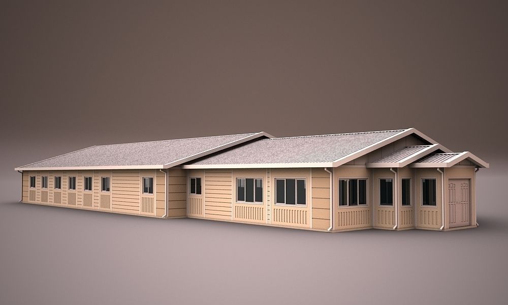 PREFABRICATED BUILDING COLLECTION 3D model_15