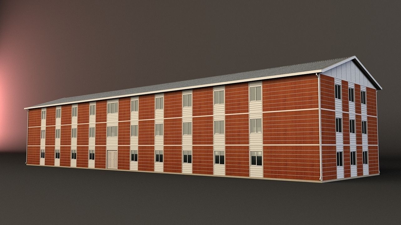 PREFABRICATED BUILDING COLLECTION 3D model_3