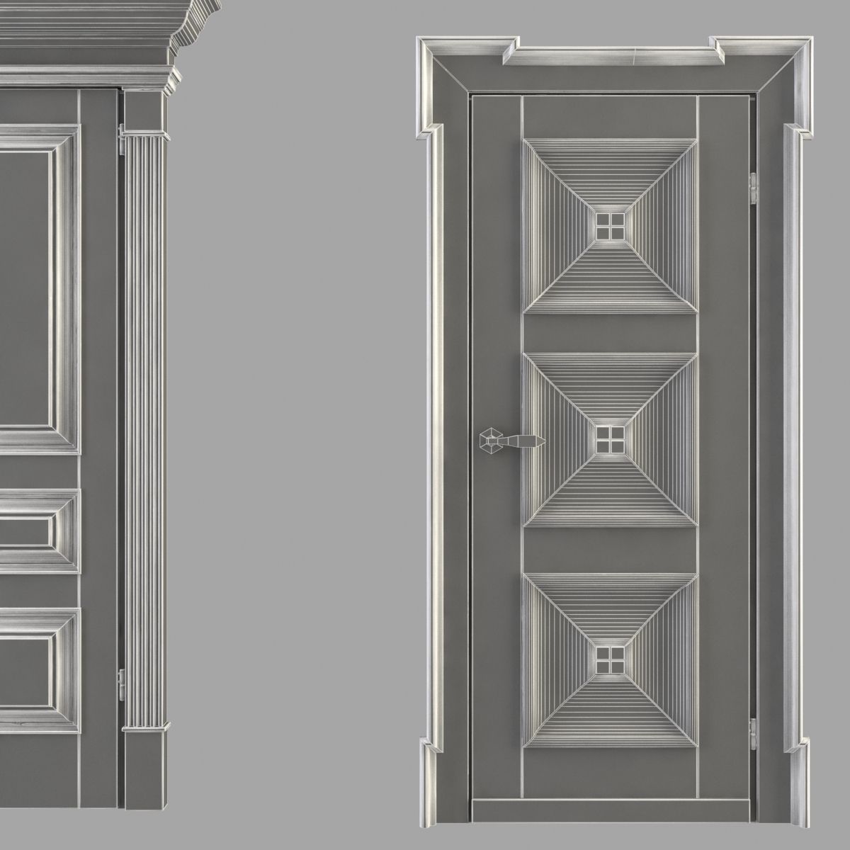 Classic Doors Collection 3D model_15