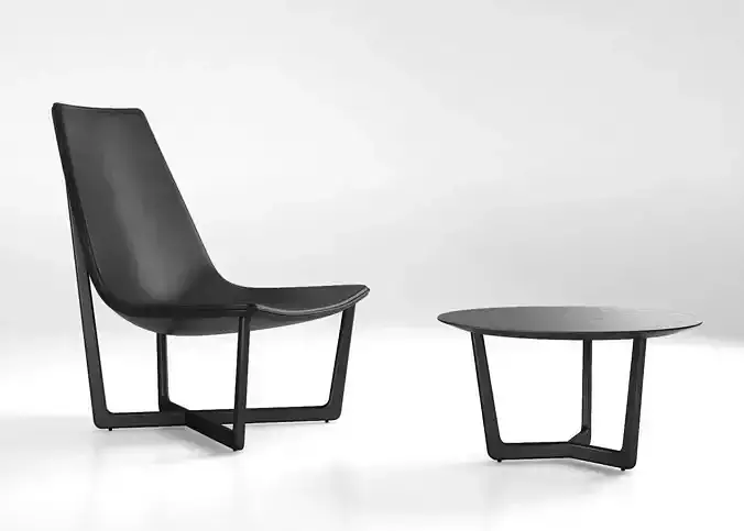 Porro Jade and Shahan armchair 3D model