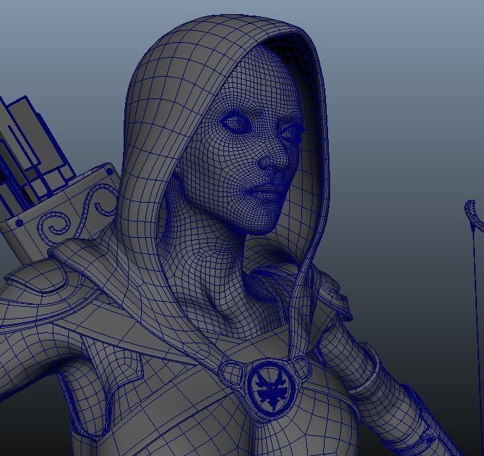 Rogue Assassin Archer 3D model_3