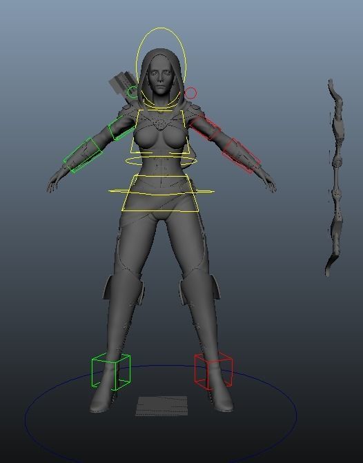 Rogue Assassin Archer 3D model_1