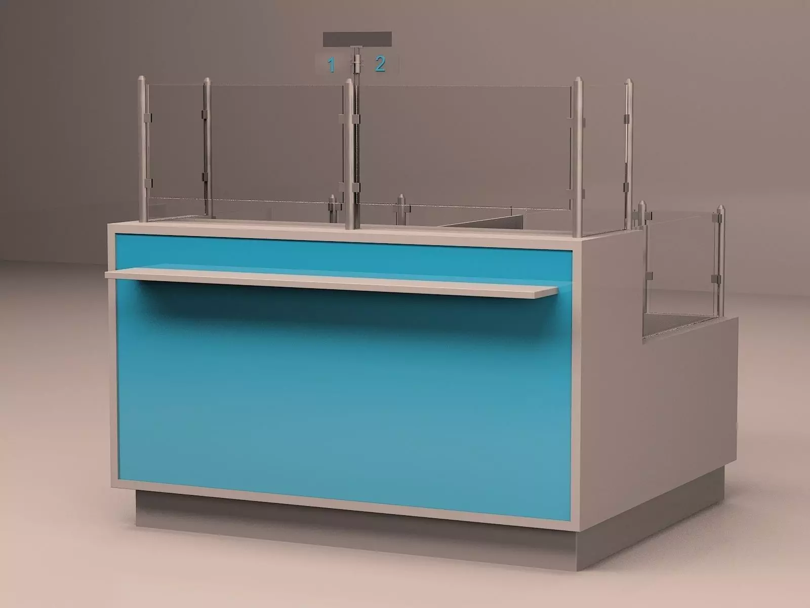 passport cabin 3D model_0