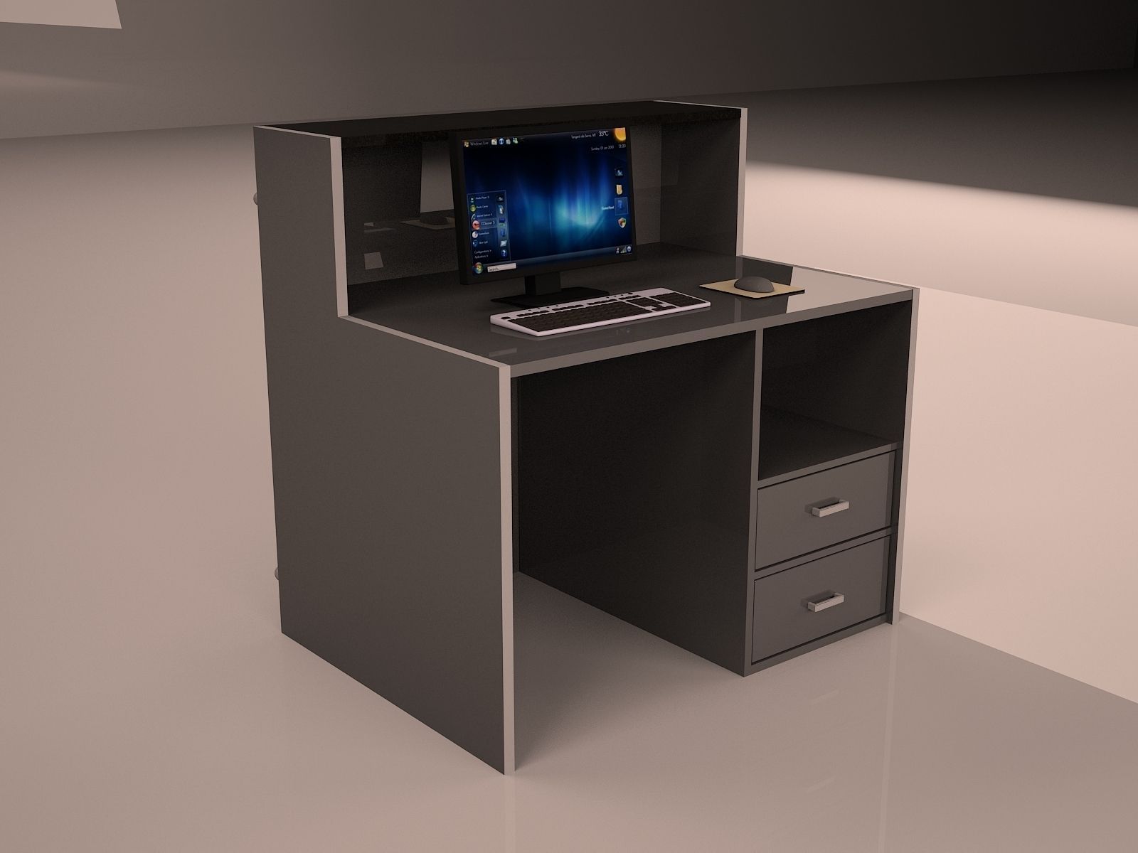 Check In Desk Single Cgtrader Check In Desk Single Model Max 2