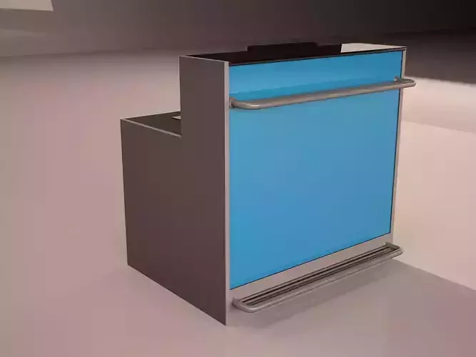 Check-in Desk single 3D model