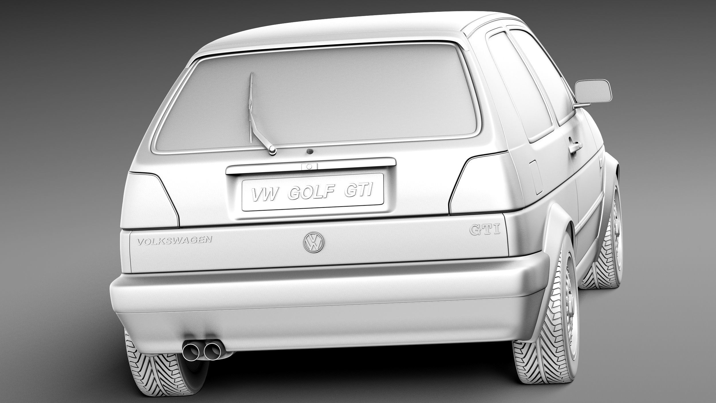 Volkswagen Golf GTI mk2 1983-1992 3D model_13