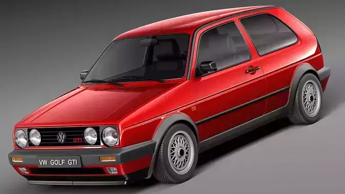 Volkswagen Golf GTI mk2 1983-1992 3D model