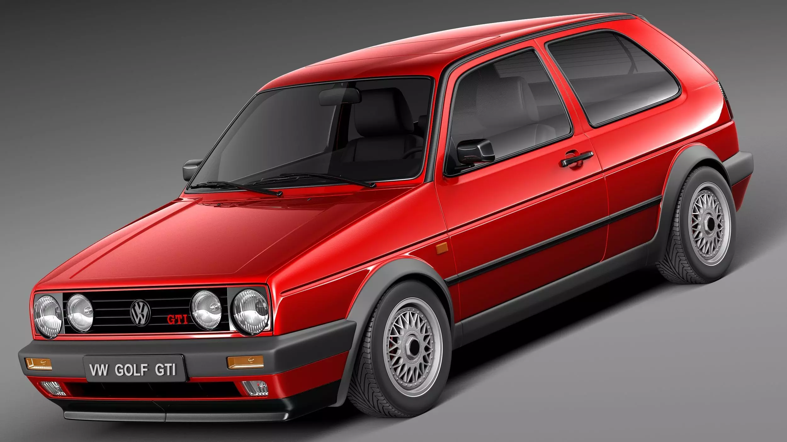 Volkswagen Golf GTI mk2 1983-1992 3D model_0
