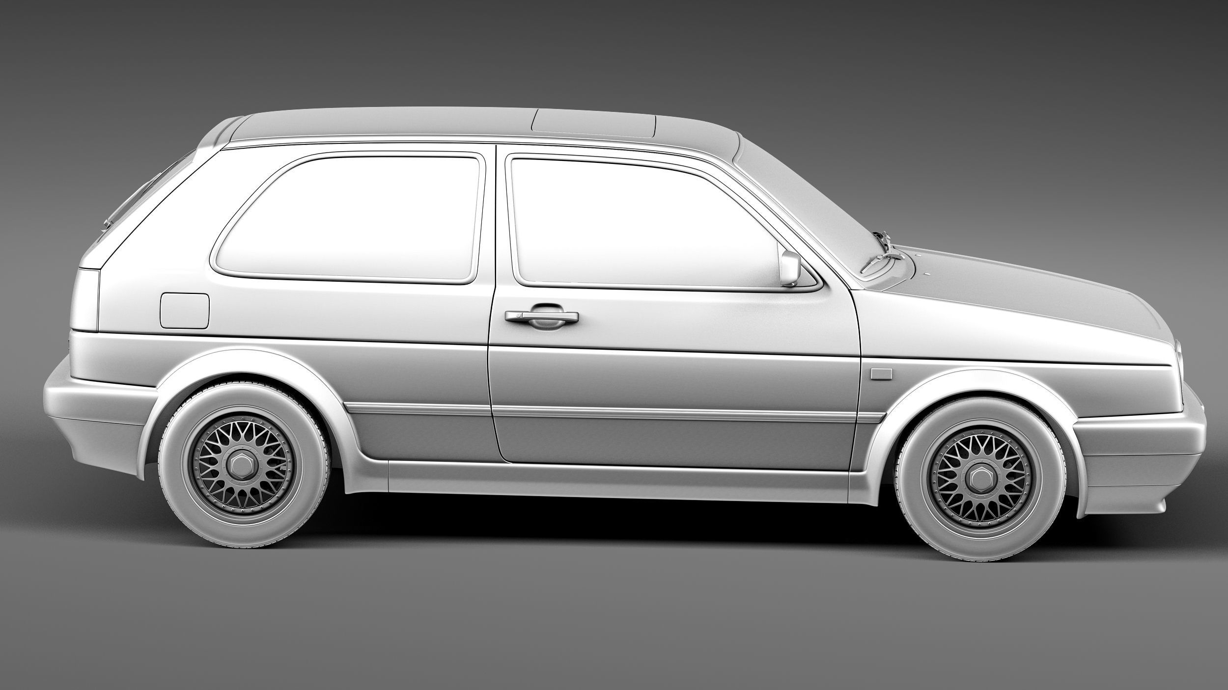 Volkswagen Golf GTI mk2 1983-1992 3D model_14