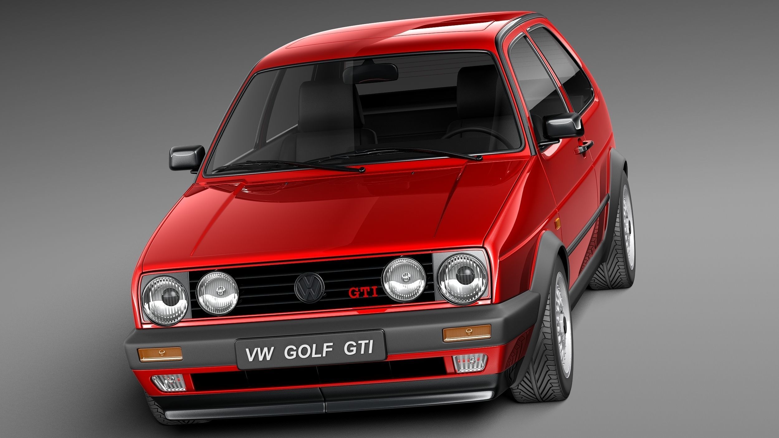 Volkswagen Golf GTI mk2 1983-1992 3D model_1