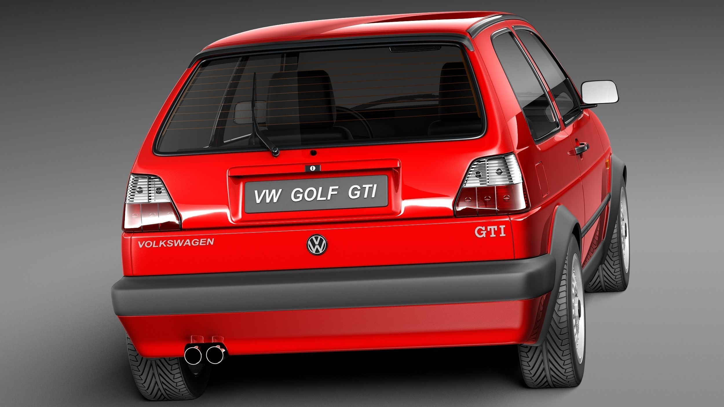 Volkswagen Golf GTI mk2 1983-1992 3D model_5