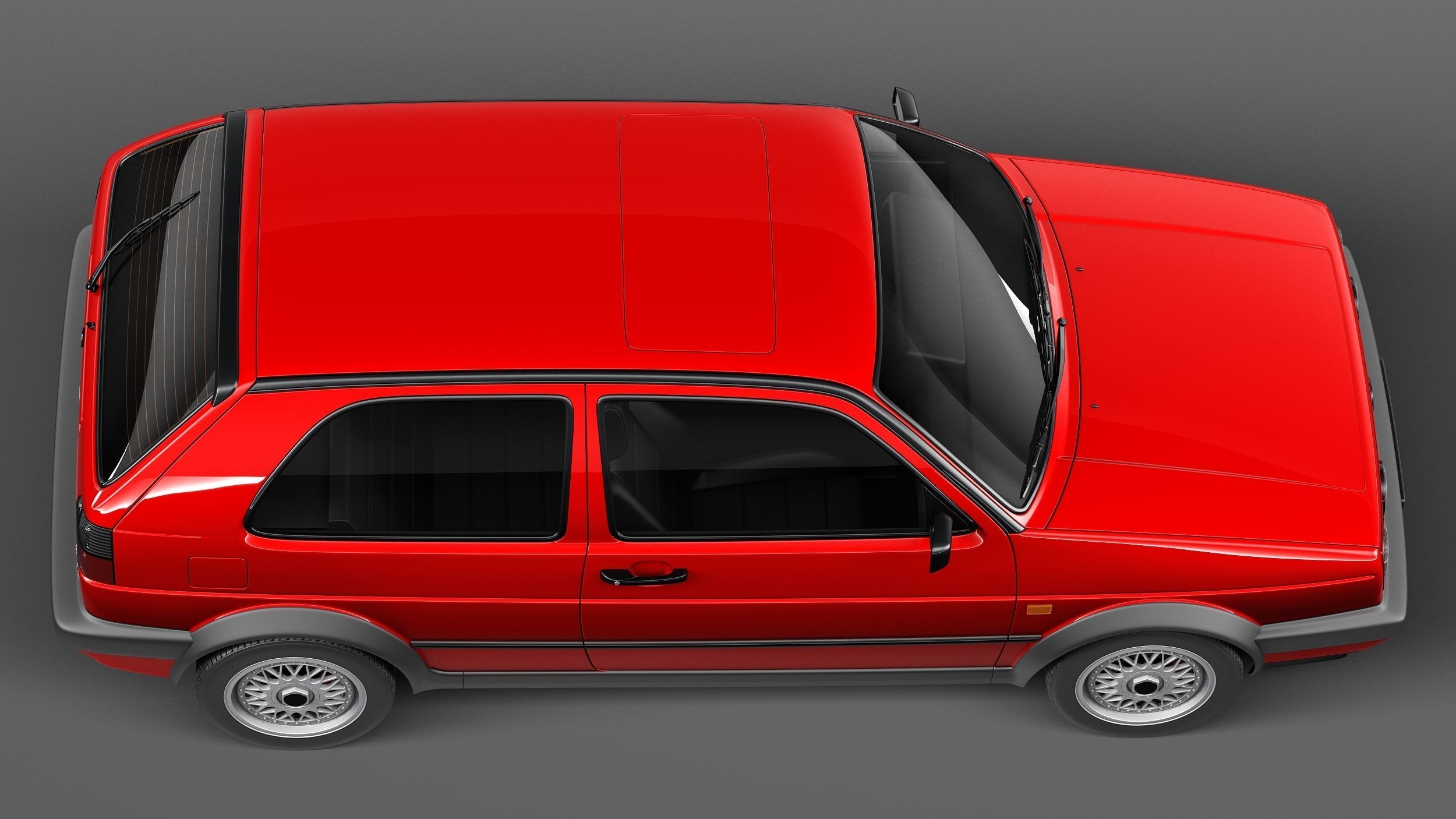 Volkswagen Golf GTI mk2 1983-1992 3D model_7