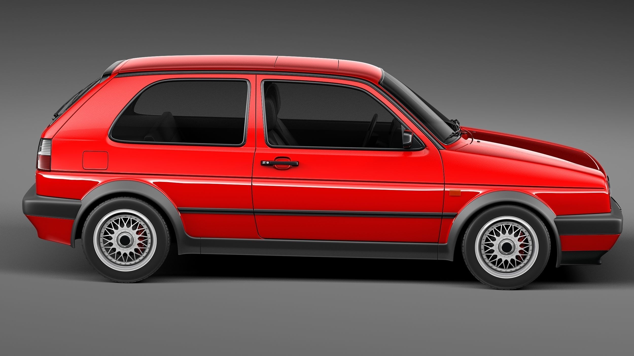 Volkswagen Golf GTI mk2 1983-1992 3D model_6