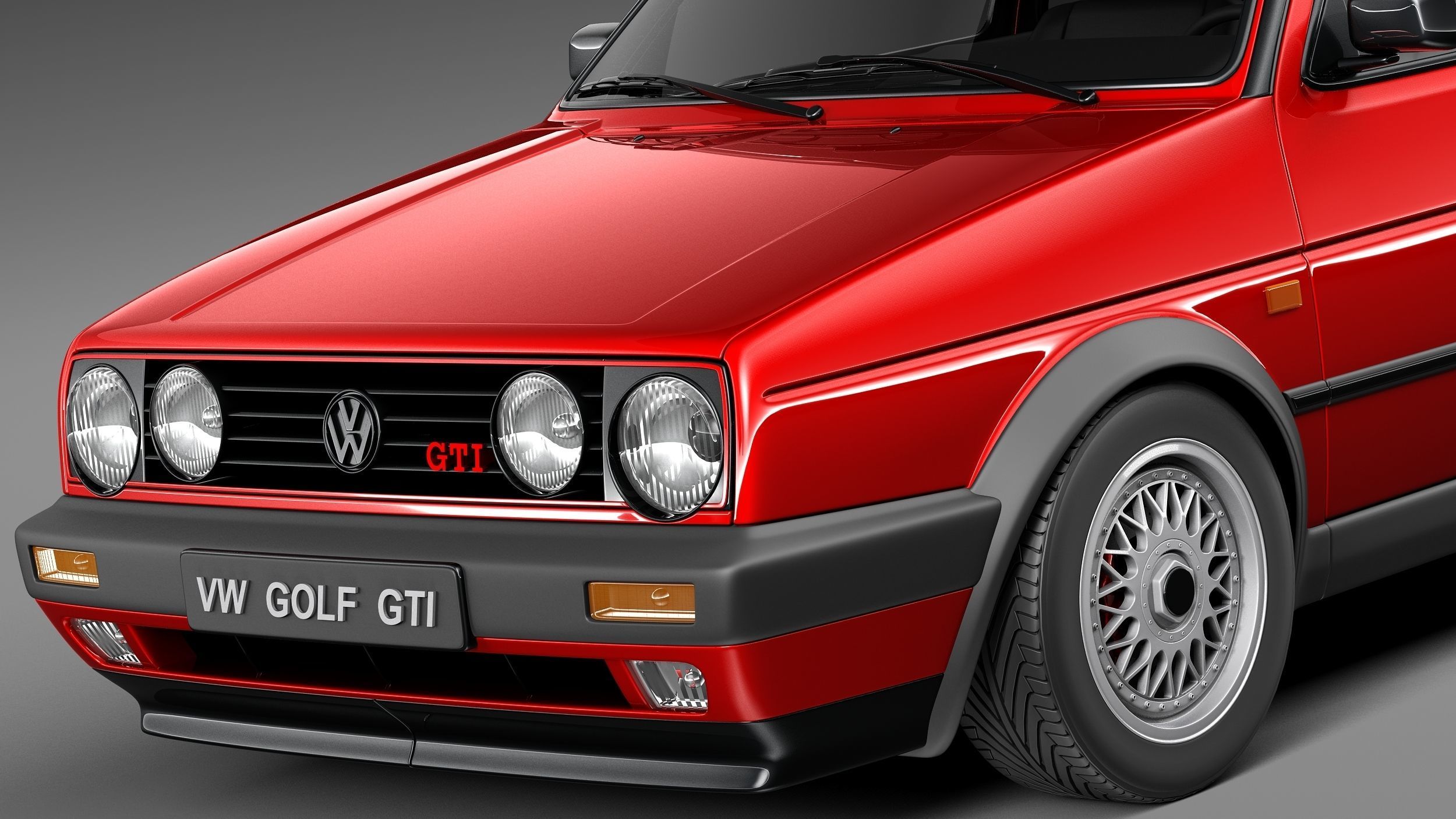 Volkswagen Golf GTI mk2 1983-1992 3D model_2