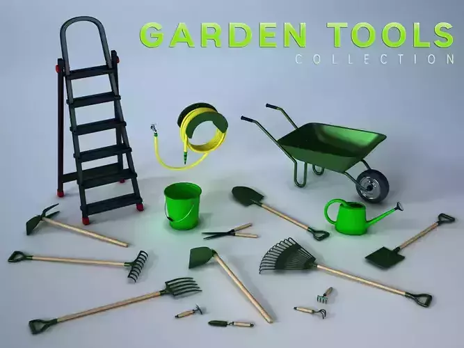 Garden Tools Collection 3D model