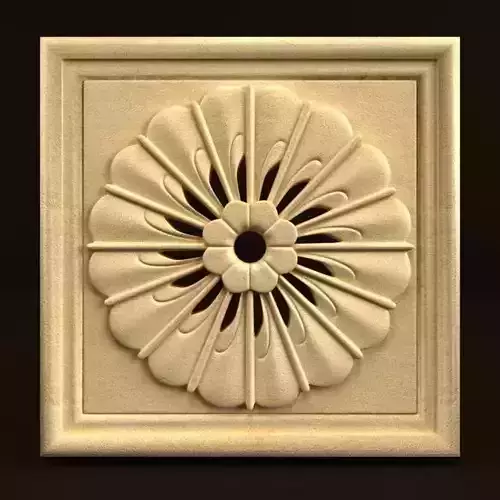 Carving ornate carved flower