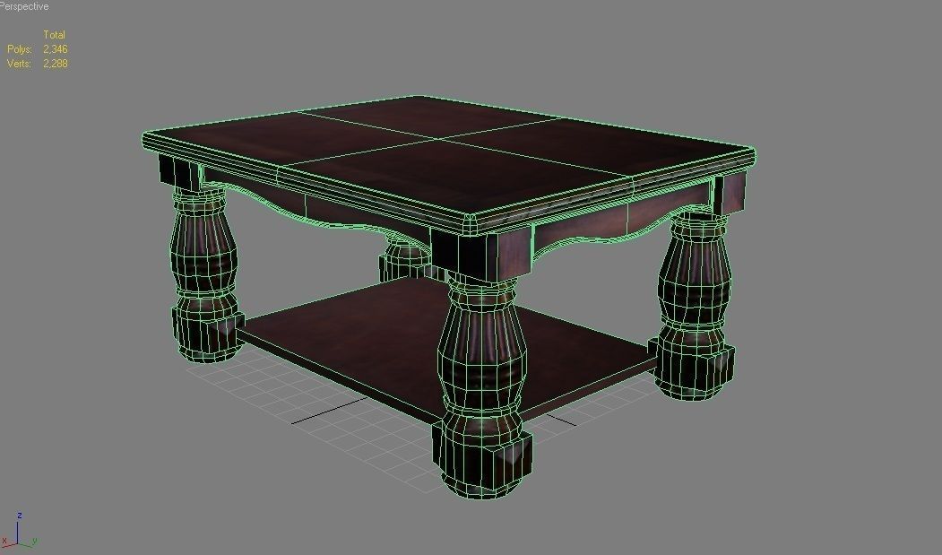 Table Coffee 3D model_2