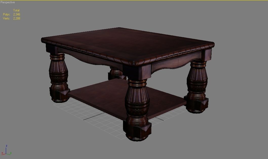 Table Coffee 3D model_3