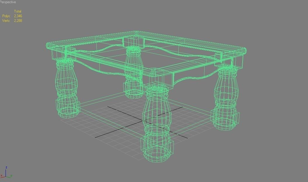 Table Coffee 3D model_4