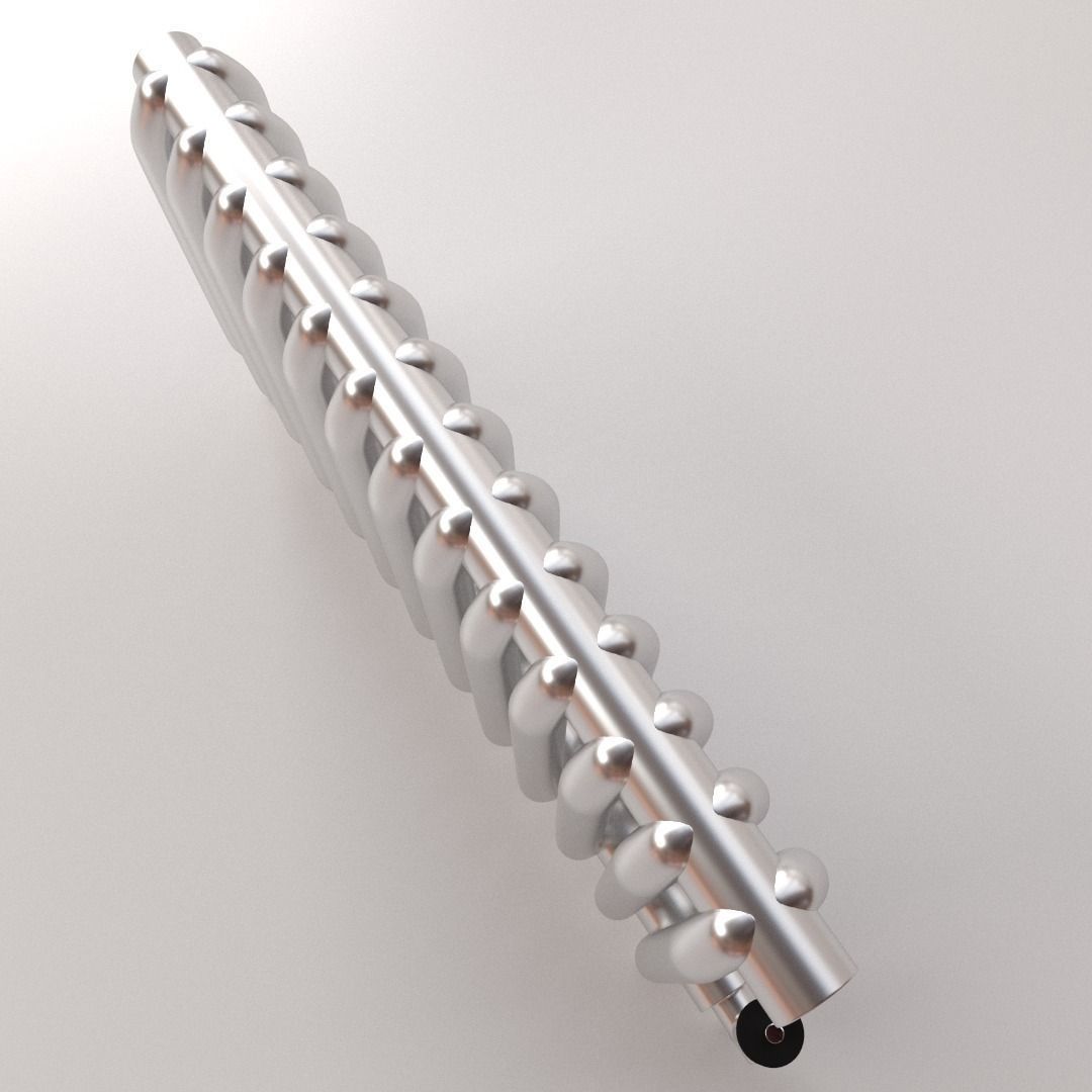 Radiator toilet with handle 3D model_2