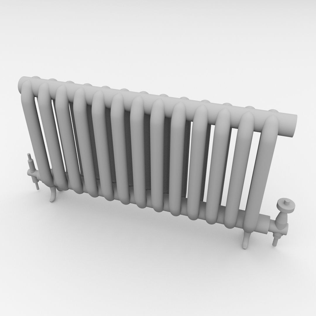 Radiator toilet with handle 3D model_3