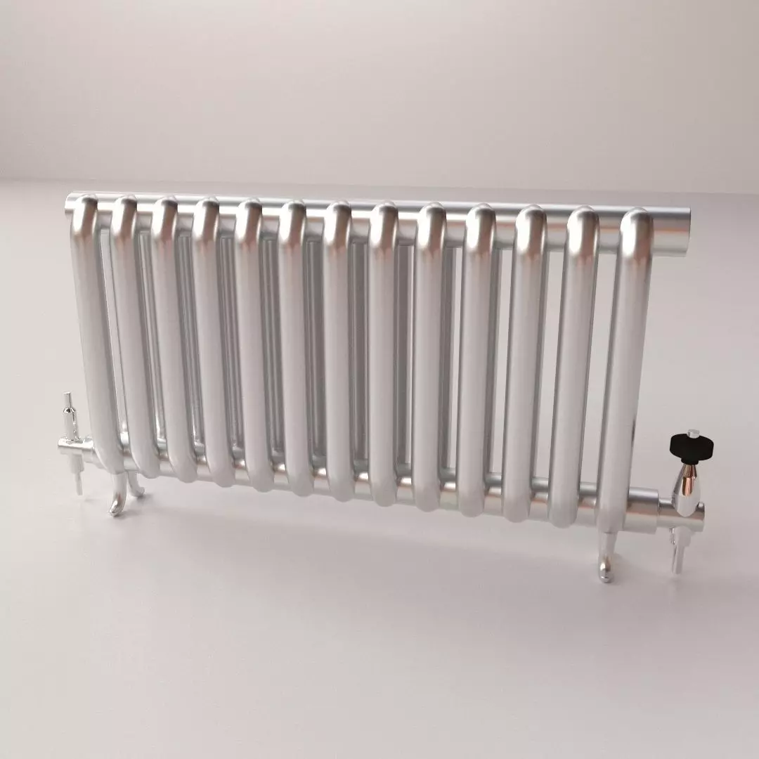Radiator toilet with handle 3D model_0