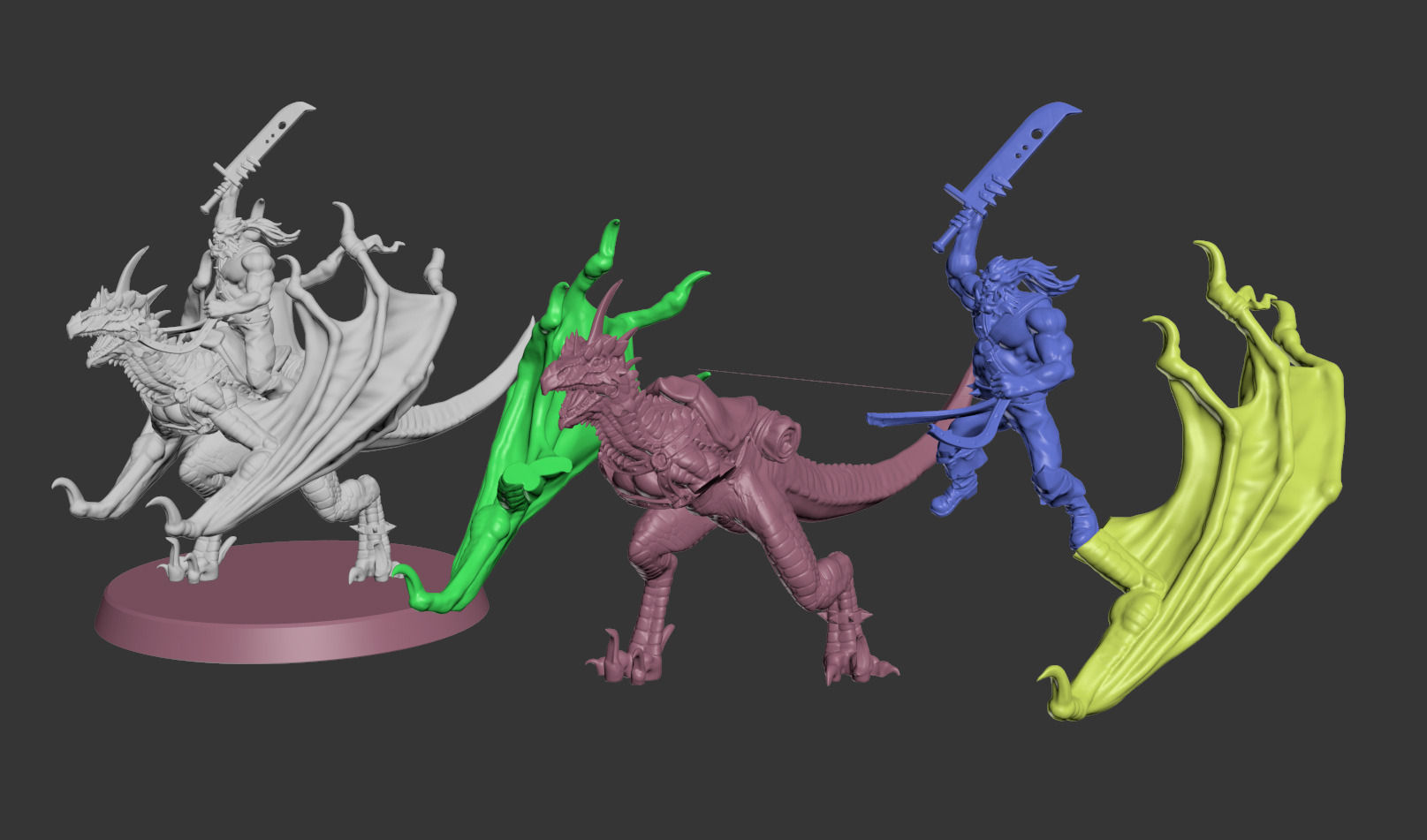 Wyvern Rider 3D print model_3