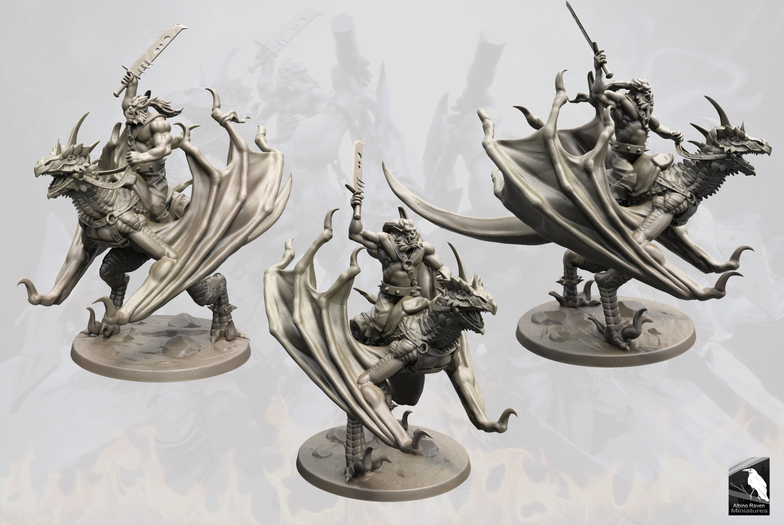 Wyvern Rider 3D print model_4