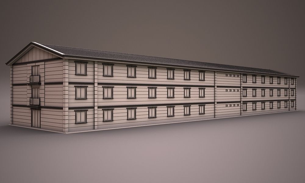 PREFABRICATED BUILDING 6 3D model_4