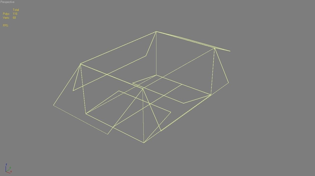 Crate 7 cardboard box Low-poly 3D model_4