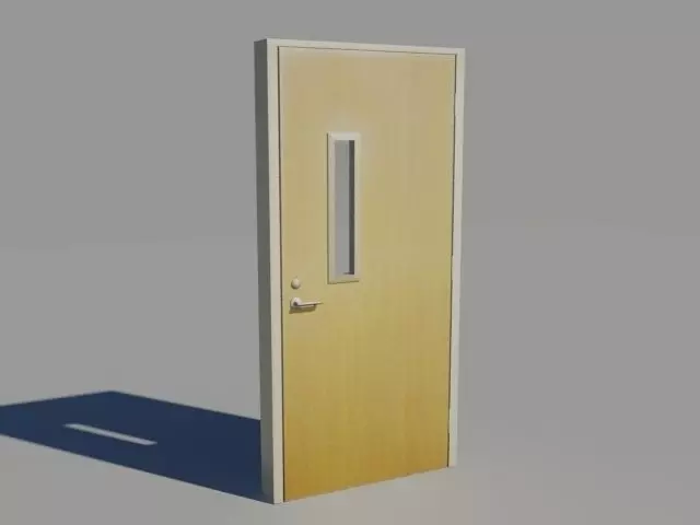 Door 9 Office Low-poly 3D model_0