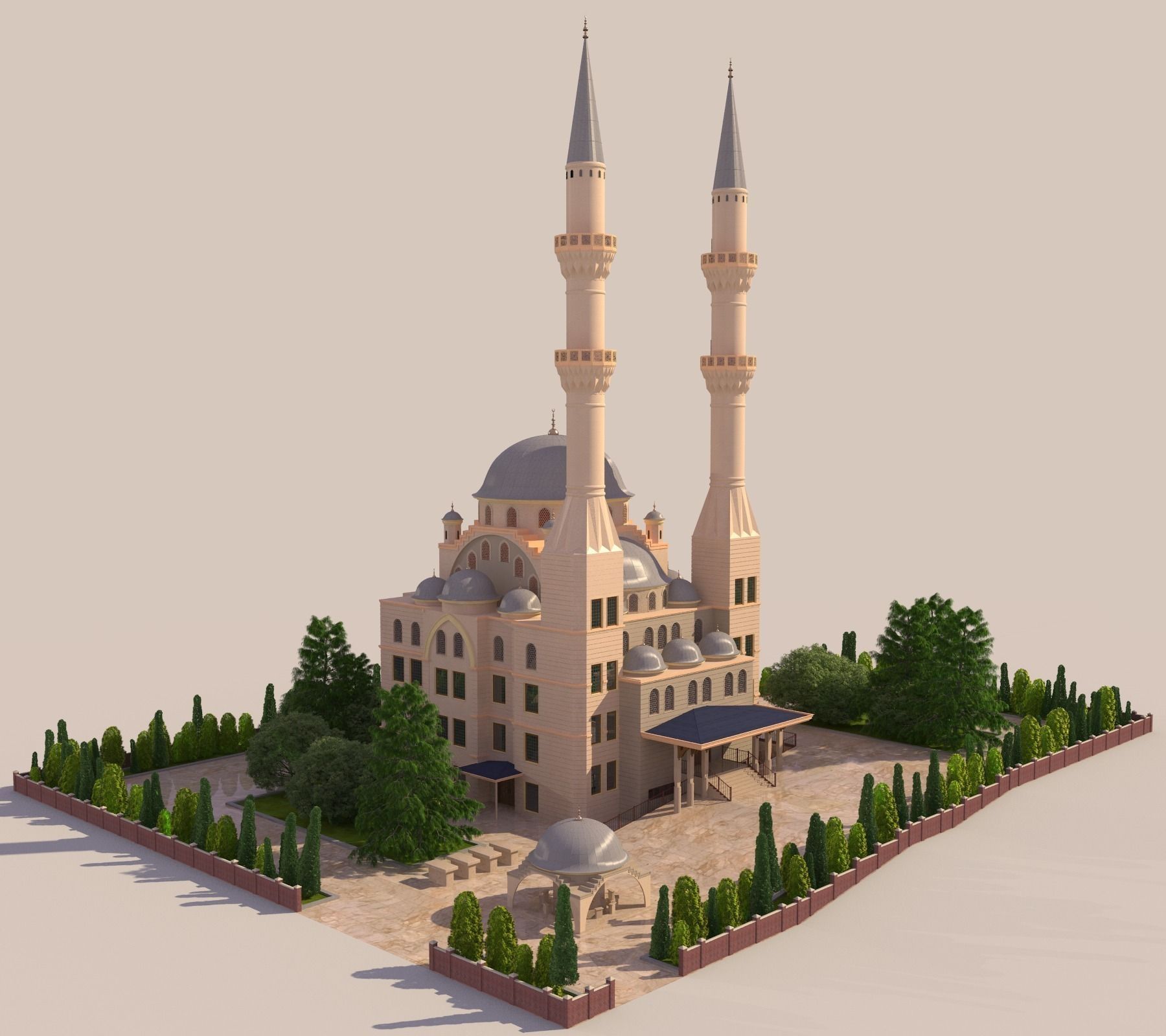MOSQUE - HI RES 3D model