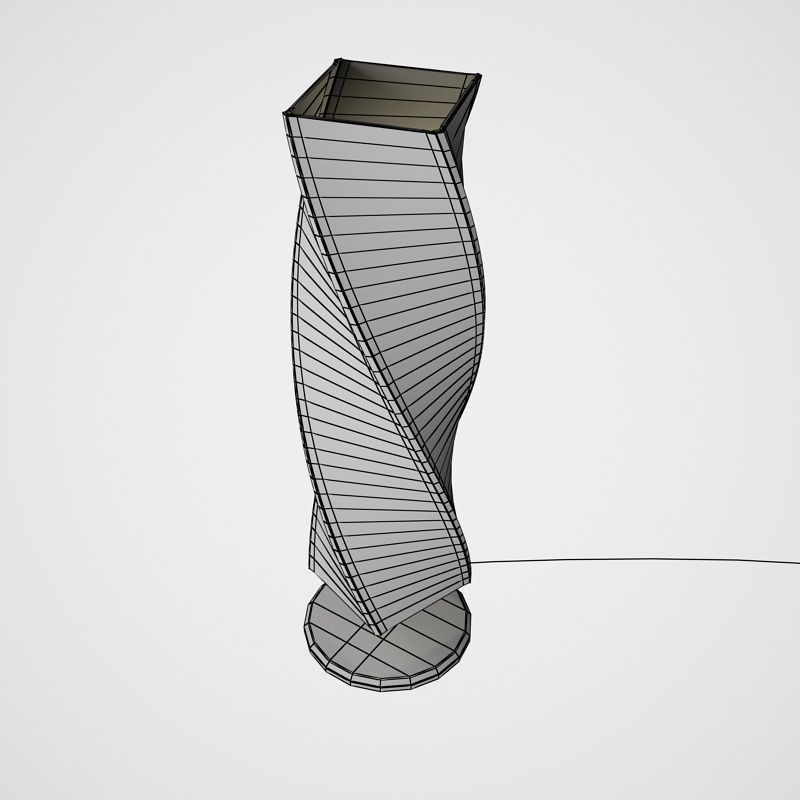 Twisted Floor Lamp 3D model_5