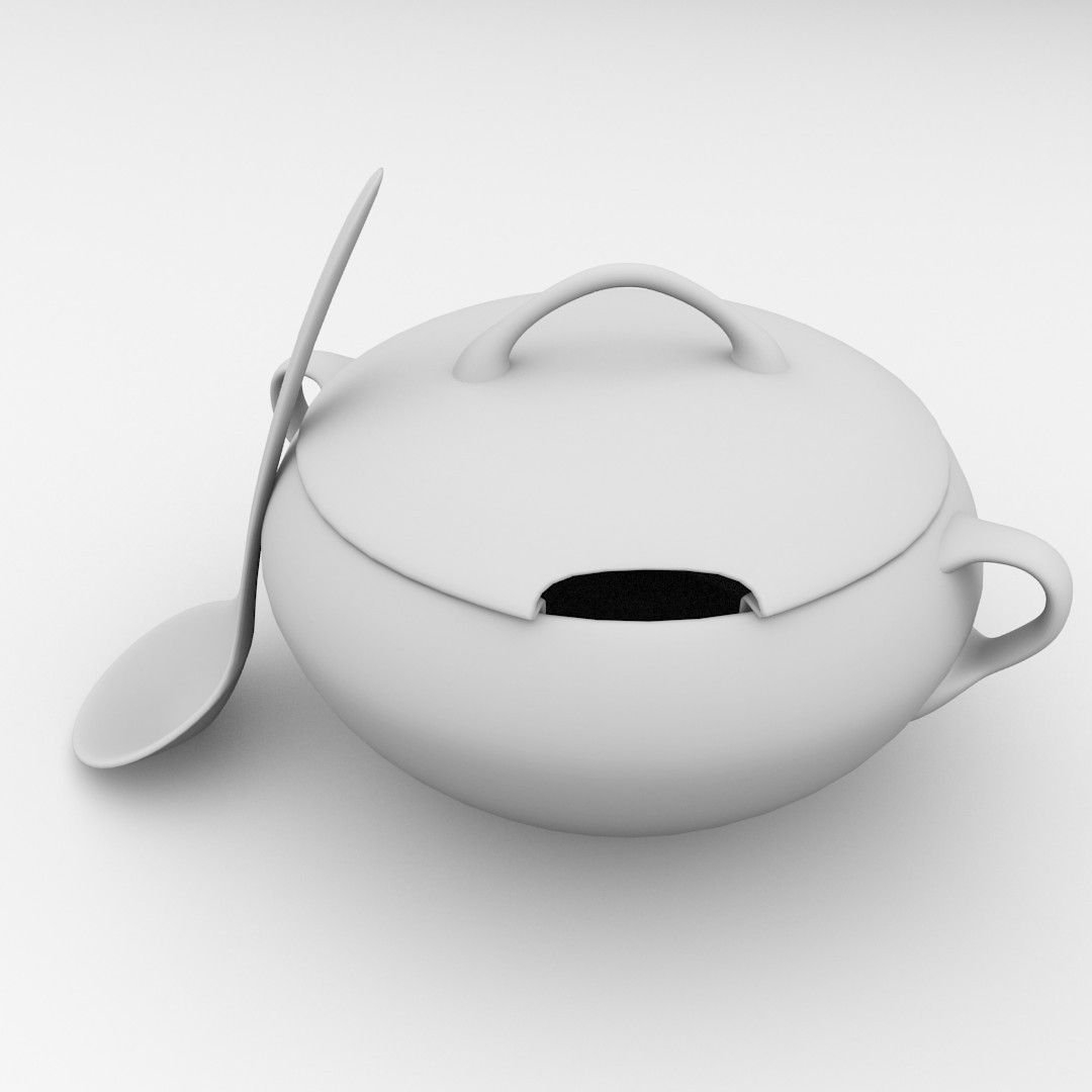 Soup Tureen 3D model_3
